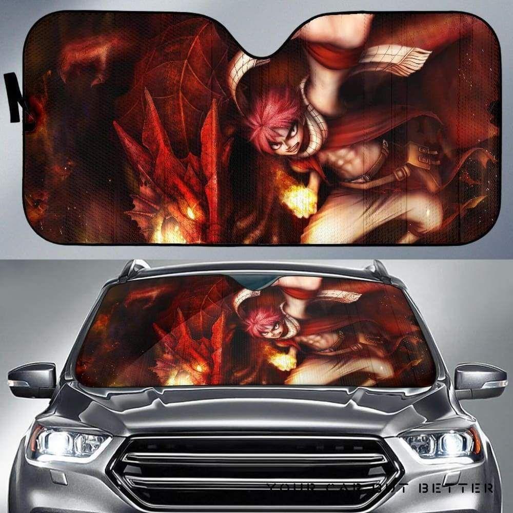 Natsu And Dragon Dragneel Fairy Tail Car Auto Sun Shade Natsu And Dragon Dragneel Fairy Tail Car Auto Sun Shade