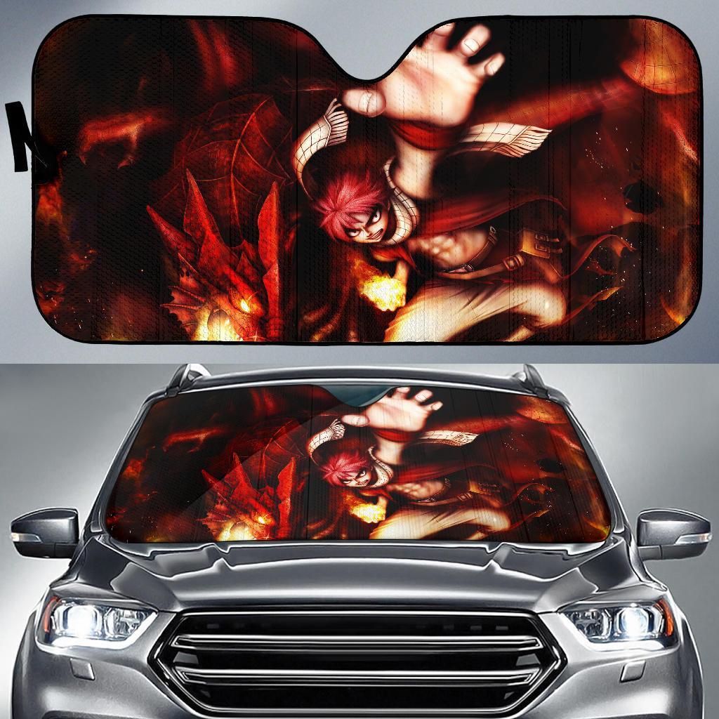Natsu & Dragon Dragneel Fairy Tails Car Auto Sun Shade Natsu & Dragon Dragneel Fairy Tails Car Auto Sun Shade