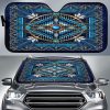 Naumaddic Arts Blue Native American Car Auto Sun Shade