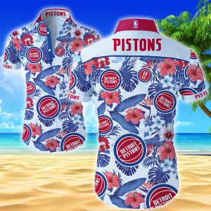Nba Detroit Pistons Hawaiian Hawaiian Shirt Summer Button Up