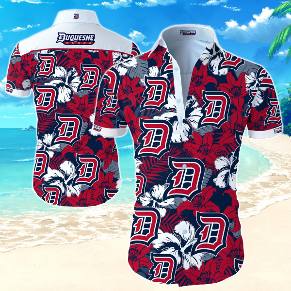 Ncaa Duquesne Dukes Hawaiian Shirt Summer Button Up