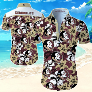 Ncaa Florida State Seminoles Hawaiian Shirt Summer Button Up