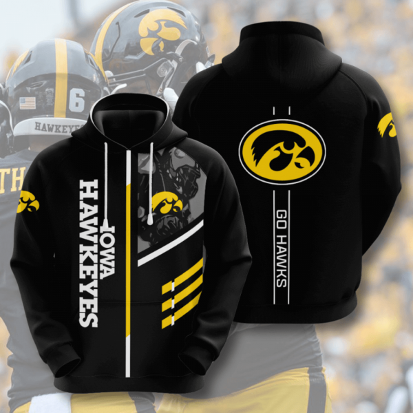 Ncaa Iowa Hawkeyes 3D Printed Hoodie/Zipper Hoodie
