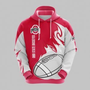 Ncaa Ohio State Buckeyes 3D Printed Hoodie/Zipper Hoodie