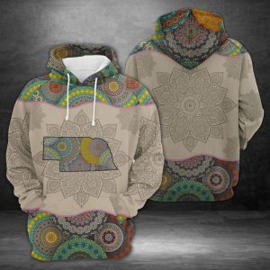 Nebraska Mandala 3D Printed Hoodie/Zipper Hoodie