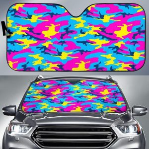 Neon Camouflage Car Auto Sun Shade