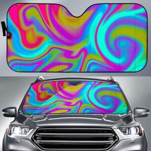 Neon Psychedelic Car Auto Sun Shade
