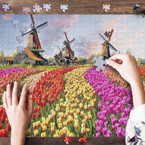Netherlands Zaanse Schans Jigsaw Puzzle Set