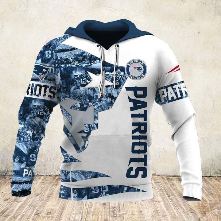 New England Patriots 3D Printed Hoodie/Zipper Hoodie New England Patriots 3D Printed Hoodie/Zipper Hoodie
