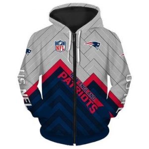 New England Patriots 3D Printed Hoodie/Zipper Hoodie