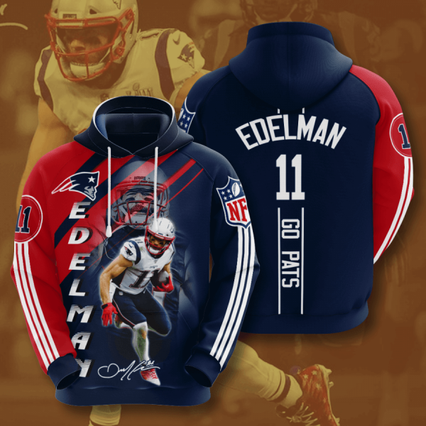 New England Patriots 3D Printed Hoodie/Zipper Hoodie