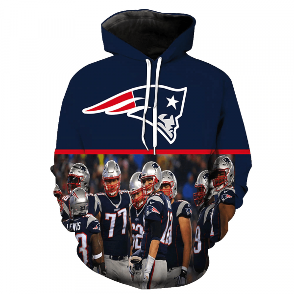 New England Patriots 3D Printed Hoodie/Zipper Hoodie