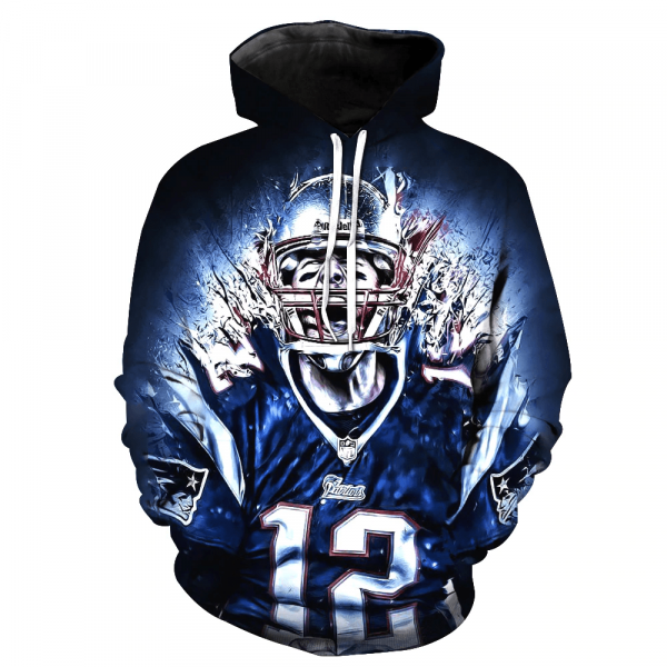 New England Patriots 3D Printed Hoodie/Zipper Hoodie