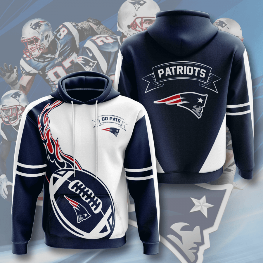 New England Patriots 3D Printed Hoodie/Zipper Hoodie New England Patriots 3D Printed Hoodie/Zipper Hoodie