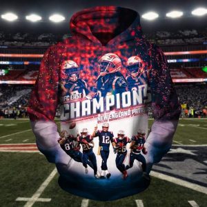 New England Patriots 3D Printed Hoodie/Zipper Hoodie