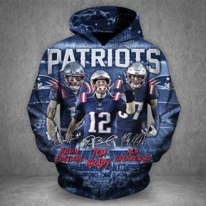 New England Patriots 3D Printed Hoodie/Zipper Hoodie