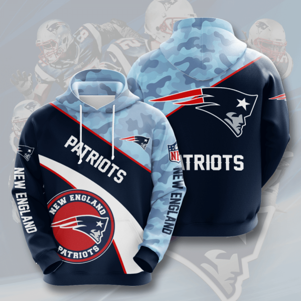 New England Patriots 3D Printed Hoodie/Zipper Hoodie