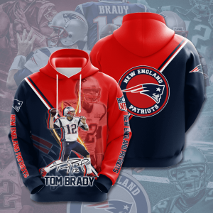 New England Patriots 3D Printed Hoodie/Zipper Hoodie