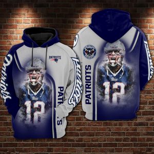 New England Patriots 3D Printed Hoodie/Zipper Hoodie