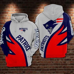 New England Patriots 3D Printed Hoodie/Zipper Hoodie