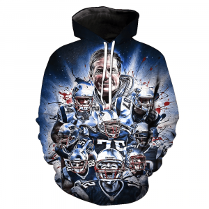 New England Patriots 3D Printed Hoodie/Zipper Hoodie