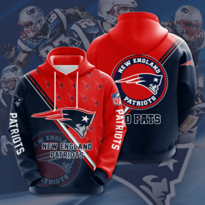 New England Patriots 3D Printed Hoodie/Zipper Hoodie