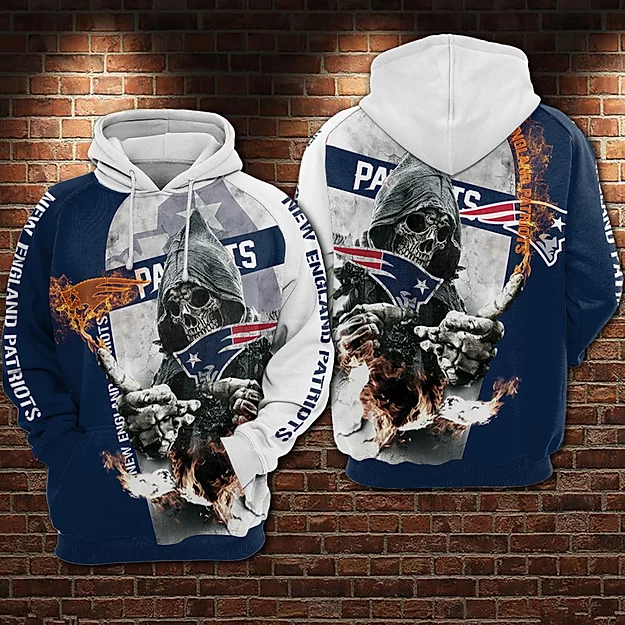 New England Patriots 3D Printed Hoodie/Zipper Hoodie