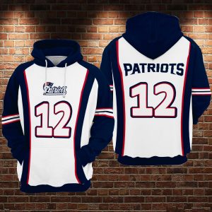 New England Patriots 3D Printed Hoodie/Zipper Hoodie