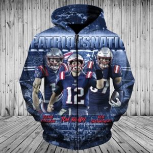 New England Patriots 3D Printed Hoodie/Zipper Hoodie