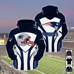 New England Patriots 3D Printed Hoodie/Zipper Hoodie