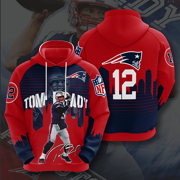 New England Patriots 3D Printed Hoodie/Zipper Hoodie