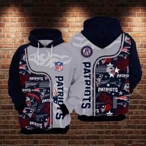 New England Patriots 3D Printed Hoodie/Zipper Hoodie