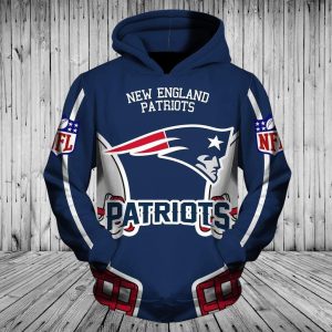 New England Patriots 3D Printed Hoodie/Zipper Hoodie