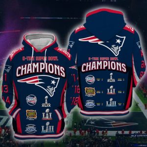 New England Patriots 3D Printed Hoodie/Zipper Hoodie