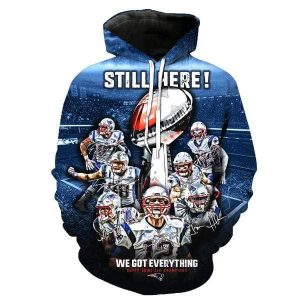 New England Patriots 3D Printed Hoodie/Zipper Hoodie