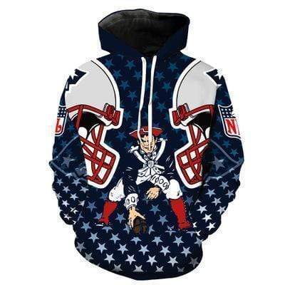 New England Patriots 3D Printed Hoodie/Zipper Hoodie