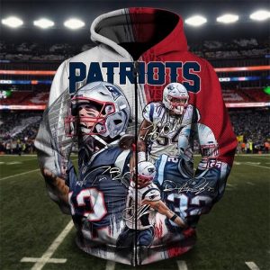 New England Patriots 3D Printed Hoodie/Zipper Hoodie