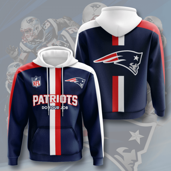 New England Patriots 3D Printed Hoodie/Zipper Hoodie