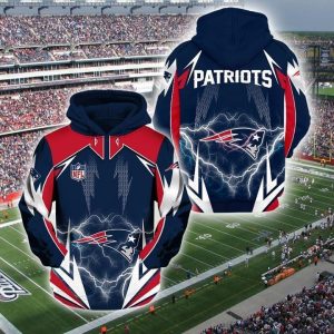 New England Patriots 3D Printed Hoodie/Zipper Hoodie