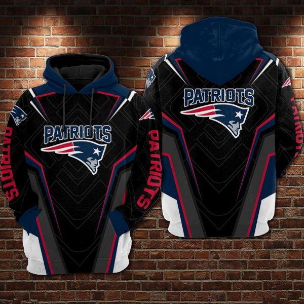 New England Patriots 3D Printed Hoodie/Zipper Hoodie