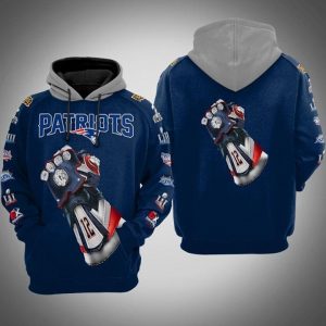 New England Patriots 3D Printed Hoodie/Zipper Hoodie