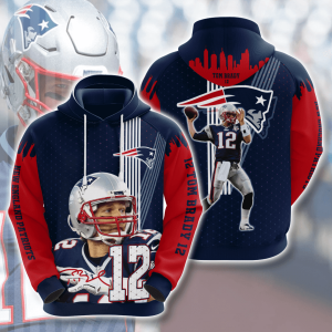 New England Patriots 3D Printed Hoodie/Zipper Hoodie