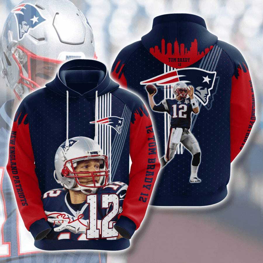 New England Patriots 3D Printed Hoodie/Zipper Hoodie New England Patriots 3D Printed Hoodie/Zipper Hoodie