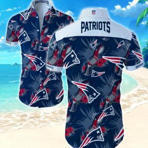 New England Patriots Hawaiian Shirt Summer Button Up