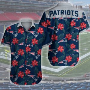 New England Patriots Hawaiian Shirt Summer Button Up