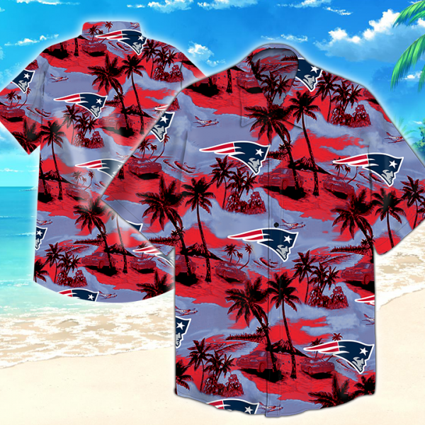 New England Patriots Hawaiian Shirt Summer Button Up