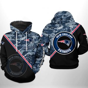 New England Patriots NFL Camo Team 3D Printed Hoodie/Zipper Hoodie