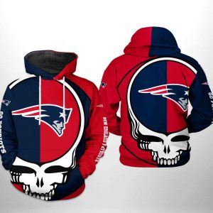 New England Patriots NFL Grateful Dead 3D Printed Hoodie/Zipper Hoodie