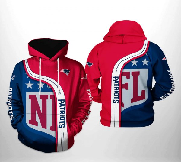 New England Patriots NFL Team 3D Printed Hoodie/Zipper Hoodie
