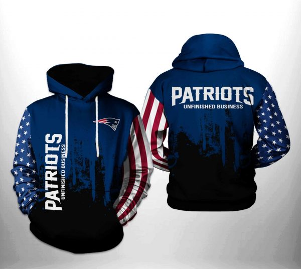 New England Patriots NFL Team US 3D Printed Hoodie/Zipper Hoodie